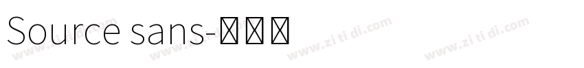 Source sans字体转换